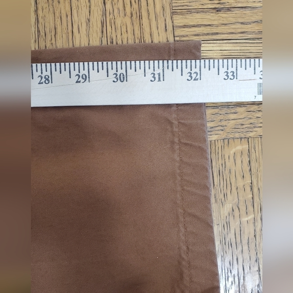 H & M Pants Brown Straight Leg Relaxed Fit Size 34 x 32 Chinos - Picture 5 of 7
